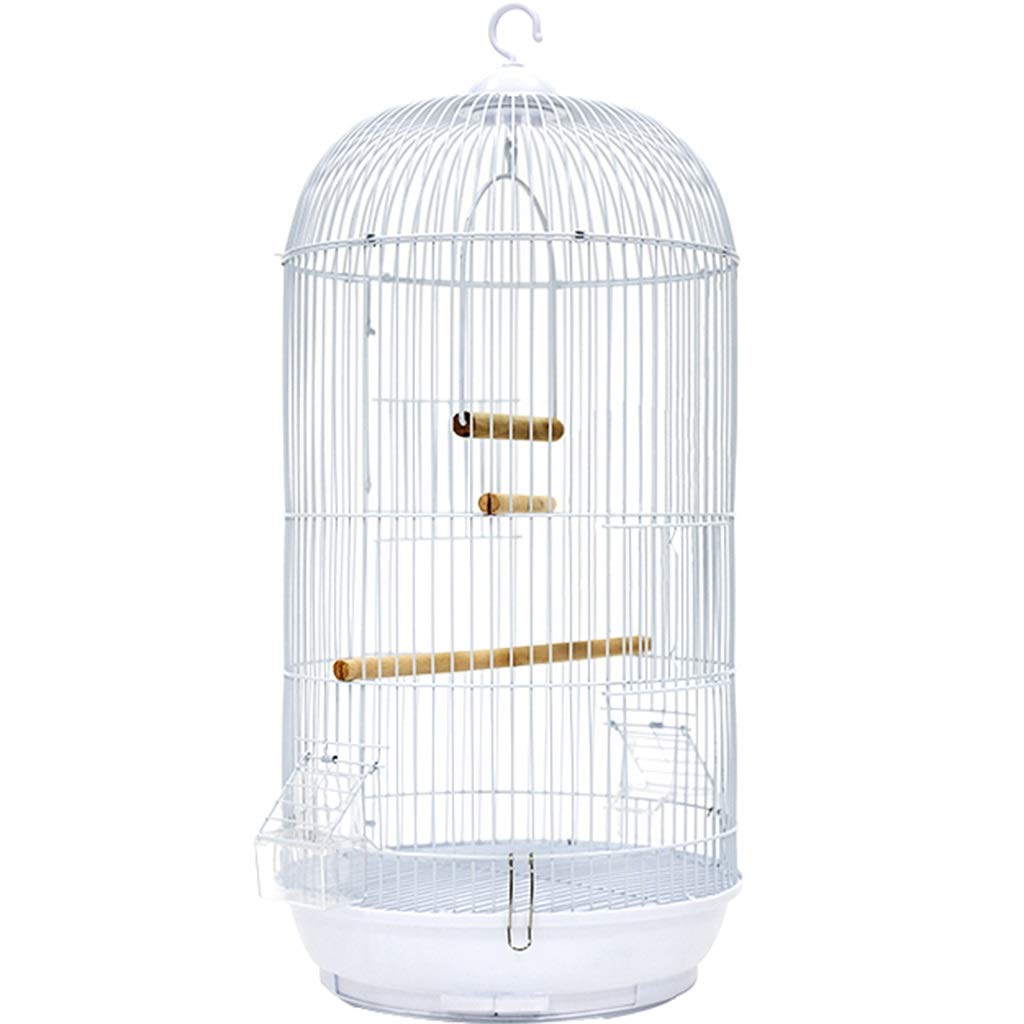 吊り下げ式 丸型鳥かご ホワイト Amazon.co.jp: 鳥籠 インコ 家は鳥かごを掛けることができます、吊り